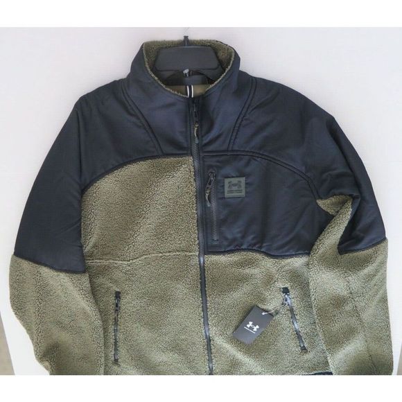 Under Armour 1366091 Men Sz 2XL Marine Green/Black Mission Full Zip Swacket $140 - Picture 4 of 8
